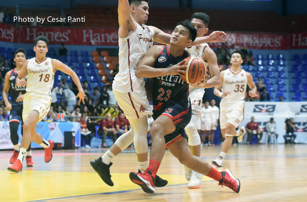Letran downs Perpetual in overtime for third straight win