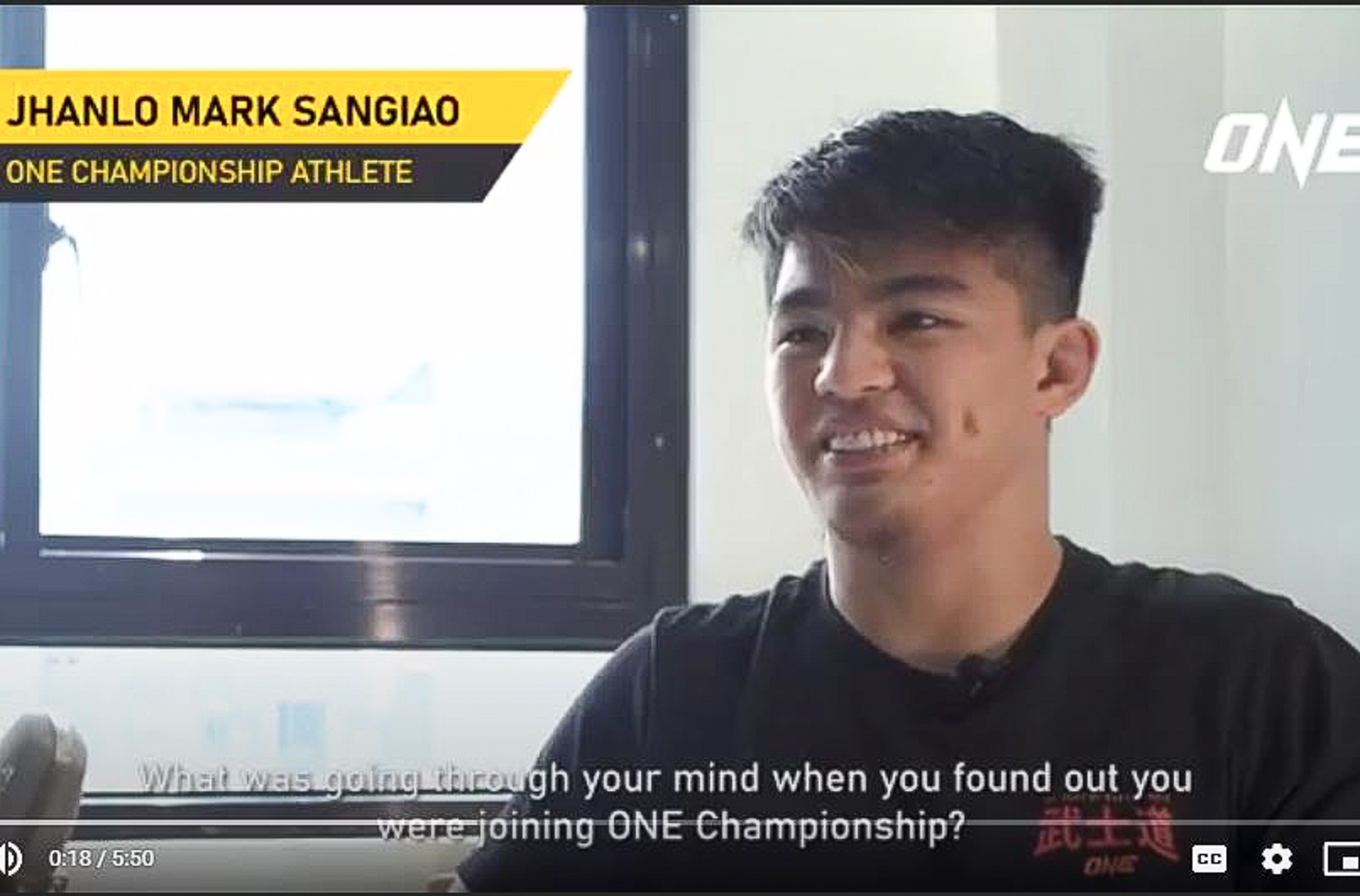 Jhanlo Sangiao: My goal is to become a ONE world champion
