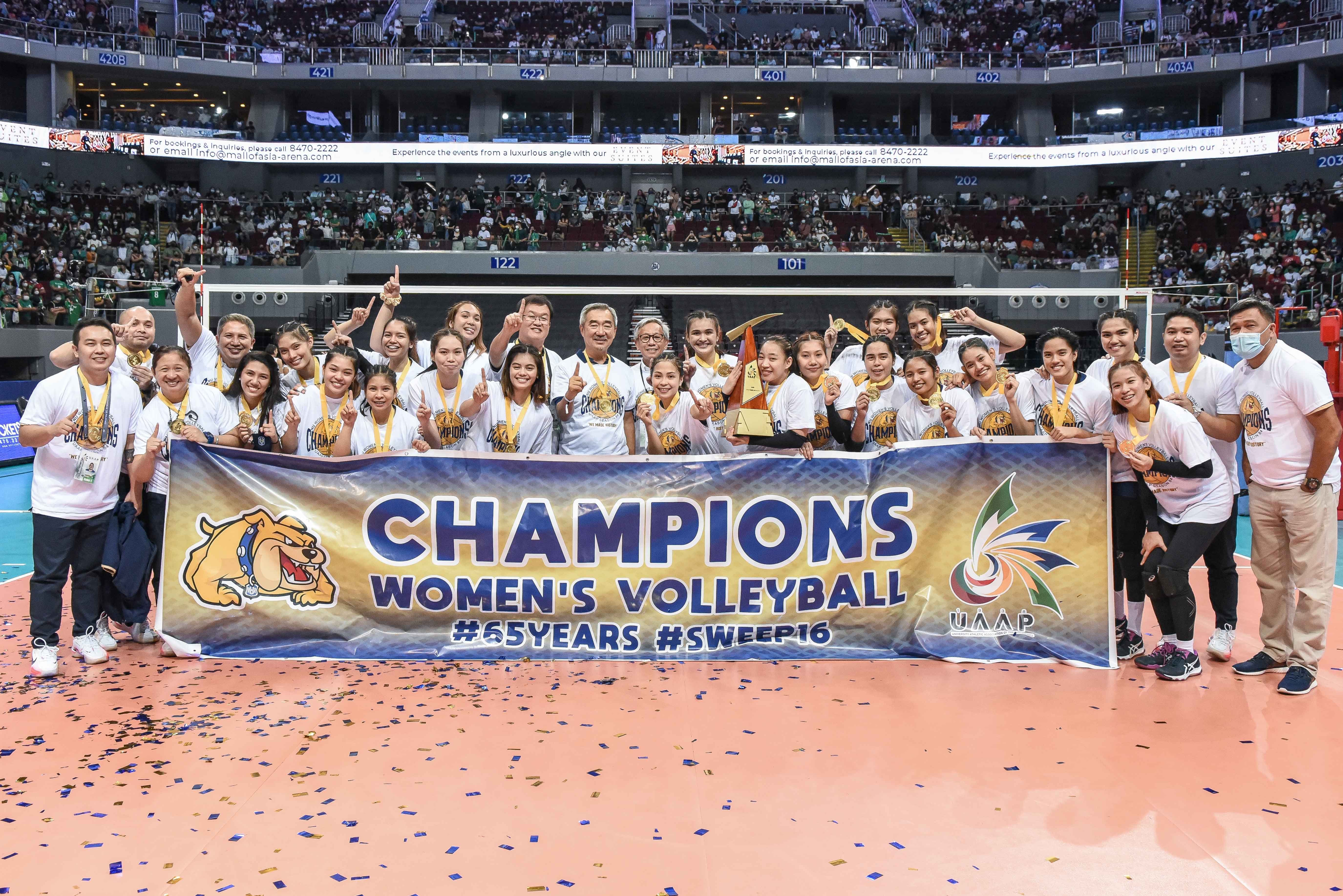 NU completes 16-0 sweep, clinches UAAP championship