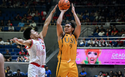 UST escapes late UE rally for solo 4th place